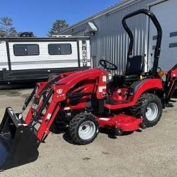 2023 TYM T224 TRACTOR LOADER BACKHOE AND 54" MID MOUNT MOWER