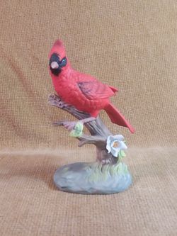 Vintage Lefton's China Red Cardinal Figurine