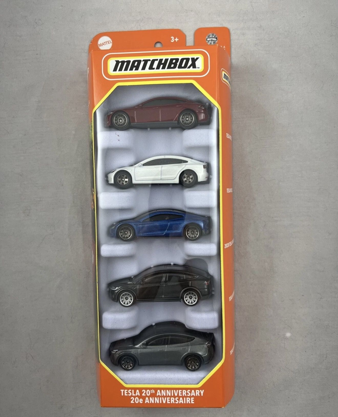 Match Box Tesla 5 Pack