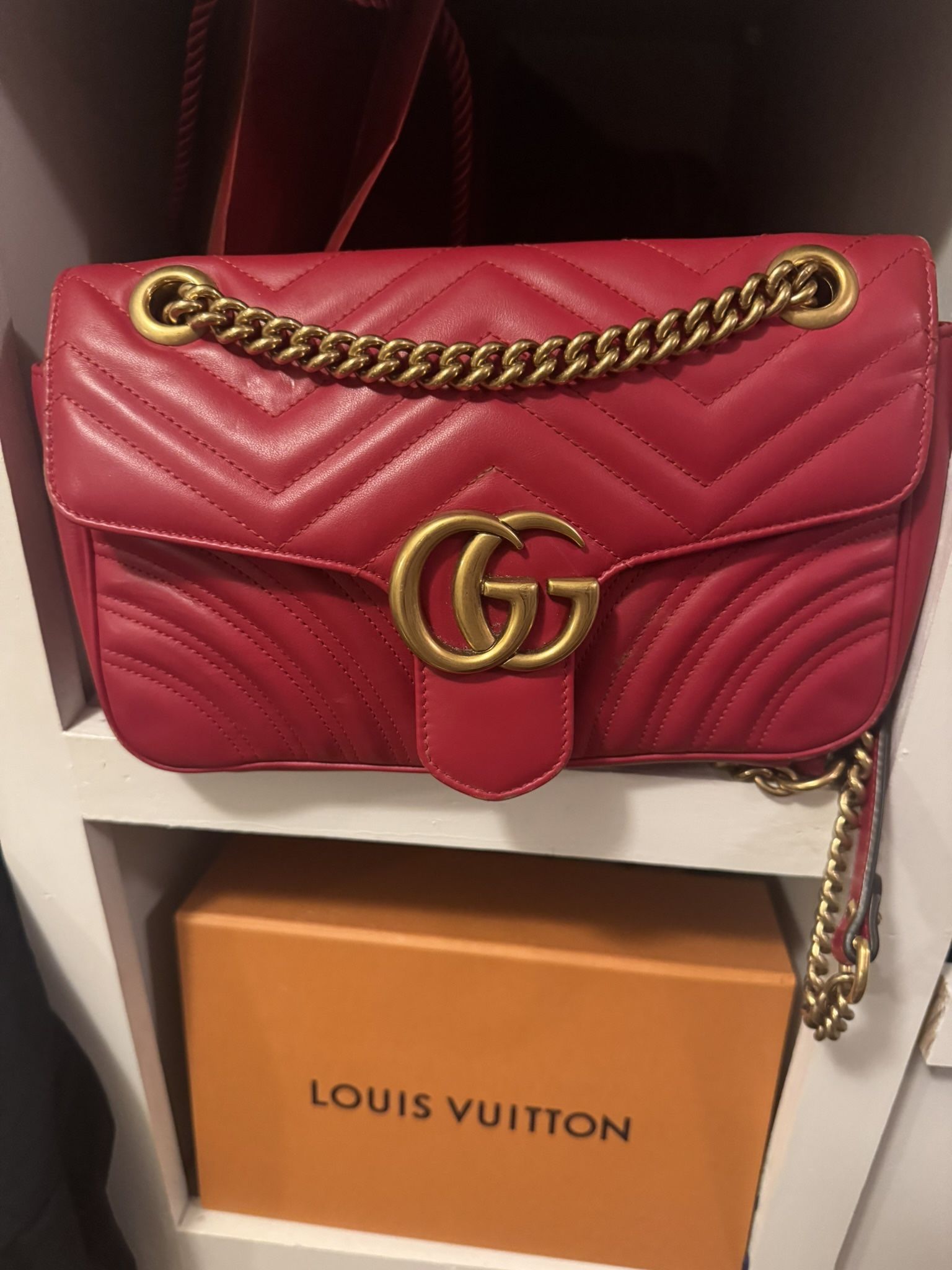 Red Gucci Bag Authentic