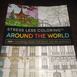 Stress Less Coloring Around The World Book