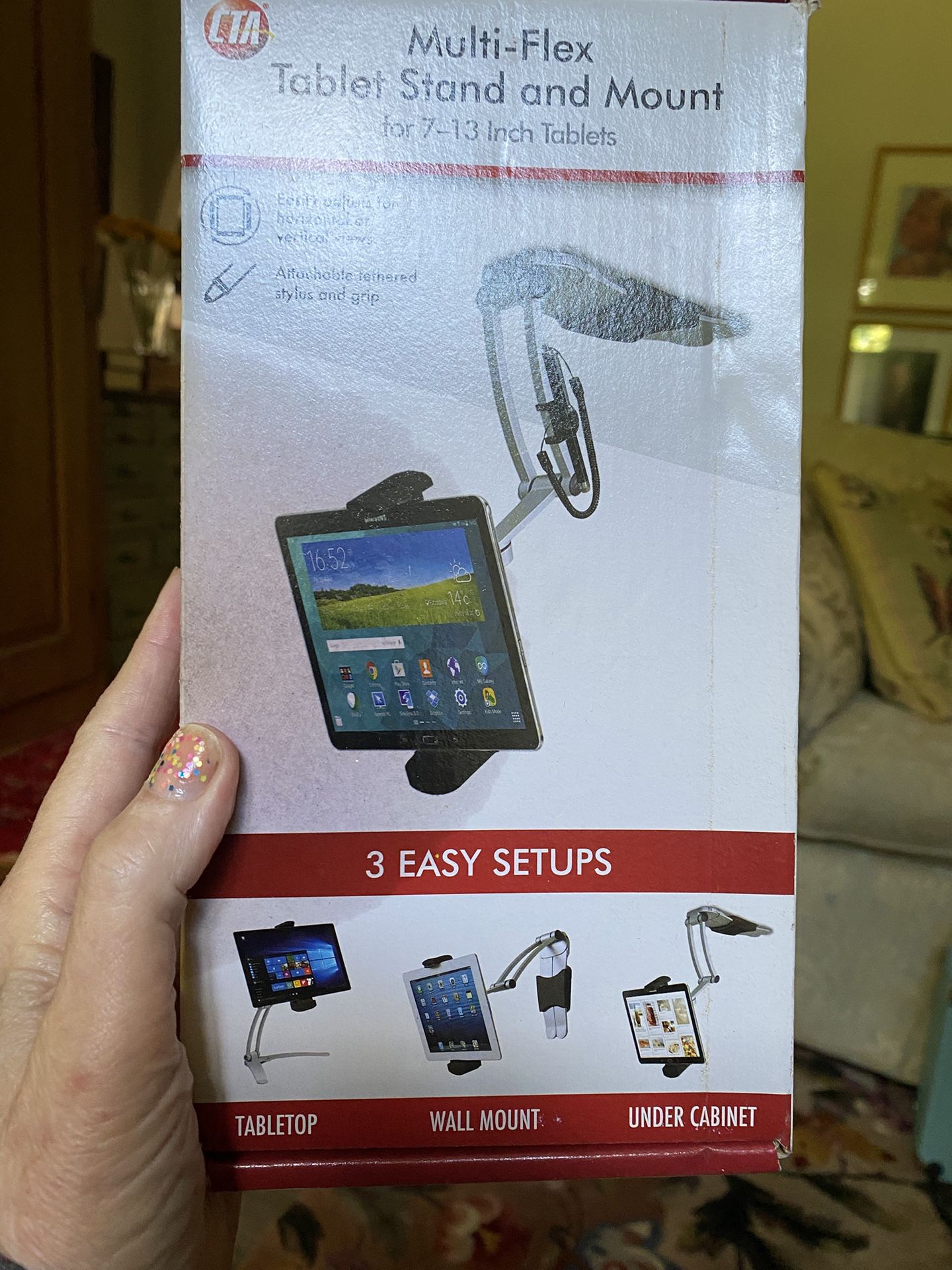 3-in-1 Mount Stand – CTA Multi-Flex Mounts on Wall, Table, Under Cabinet New in Box