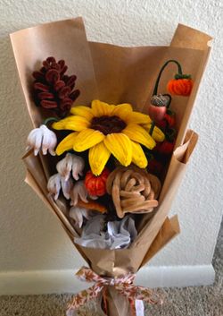 🍁 Fall Pipecleaner Bouquets