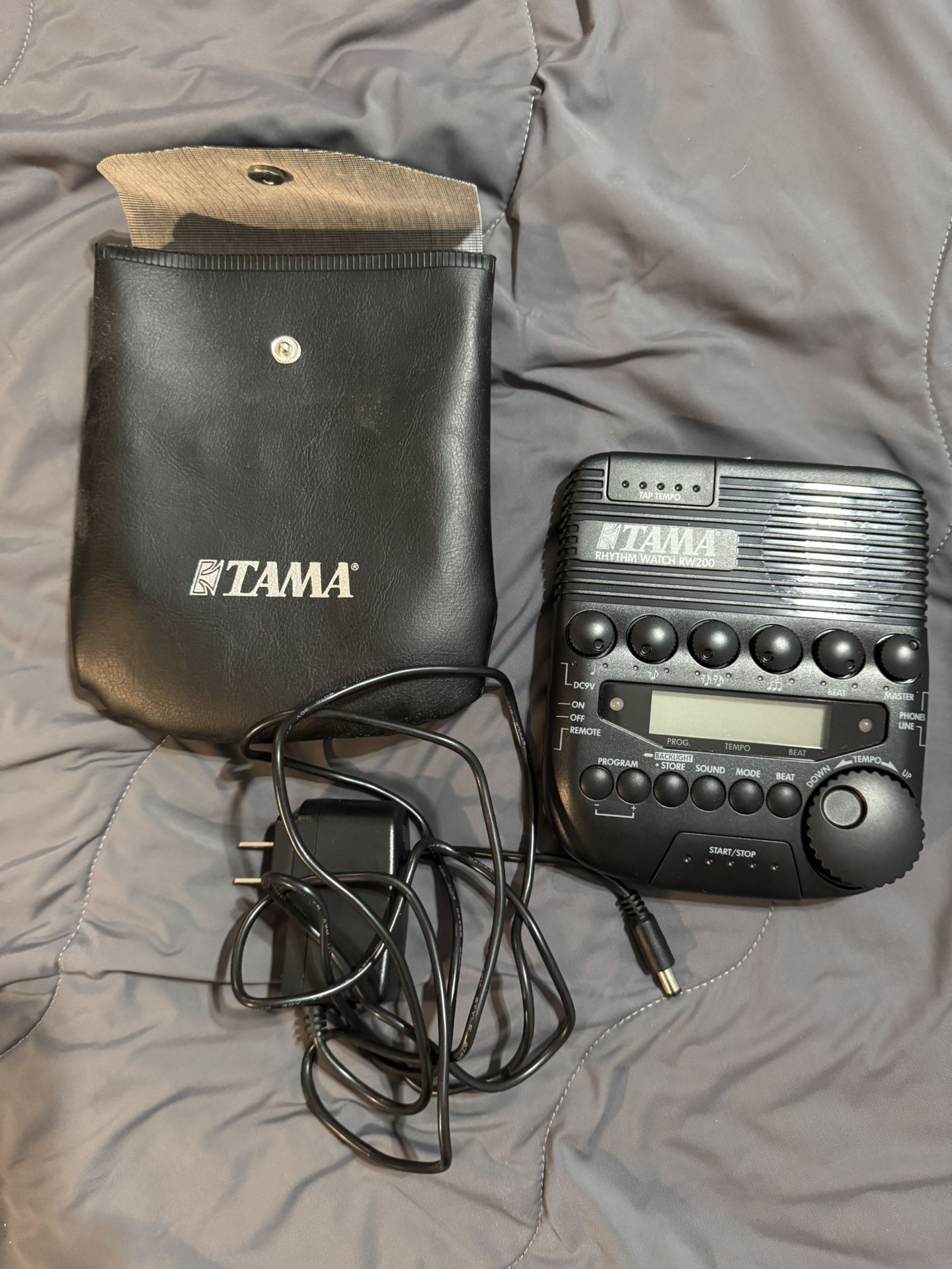 Tama Rhythm Watch RW200 Metronome With Case & Power Adapter