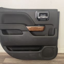 2014-2018 CHEVY SILVERADO REAR DRIVER LEFTHAND SIDE BLACK DOOR PANEL OEM USED