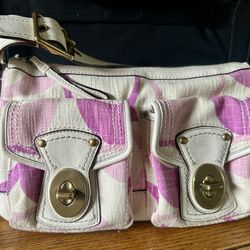 Y2K Coach Pink Signature Legacy Shoulder Bag!