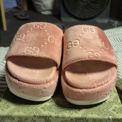 Pink Gucci Slides 