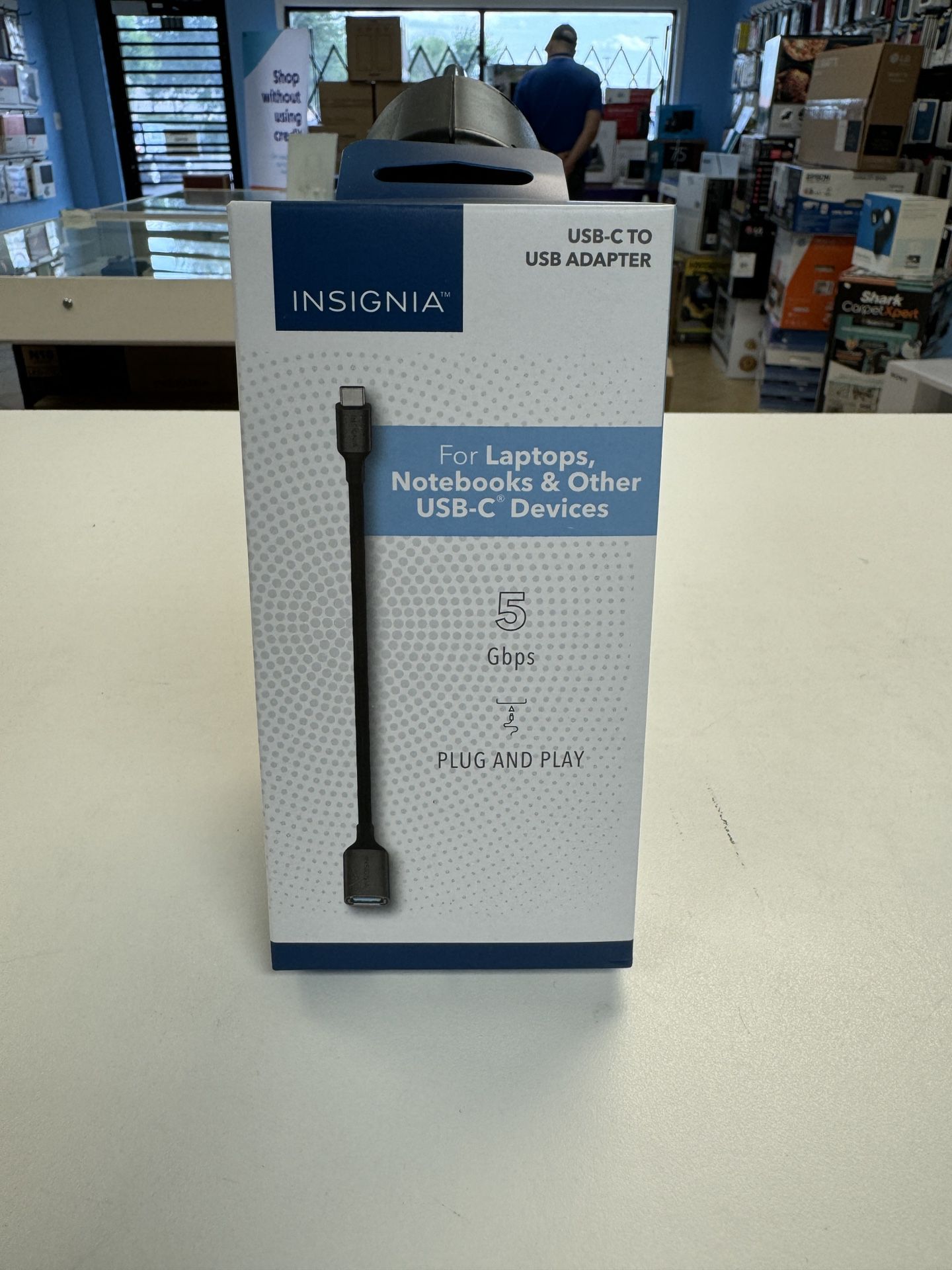 Insignia USB-C to USB-A Adapter (NS-PA3C3A-C) New Sealed 