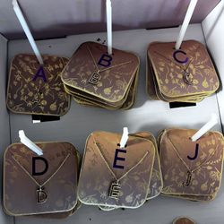 Letter Necklace And Bracelet Zodiac Signs. 