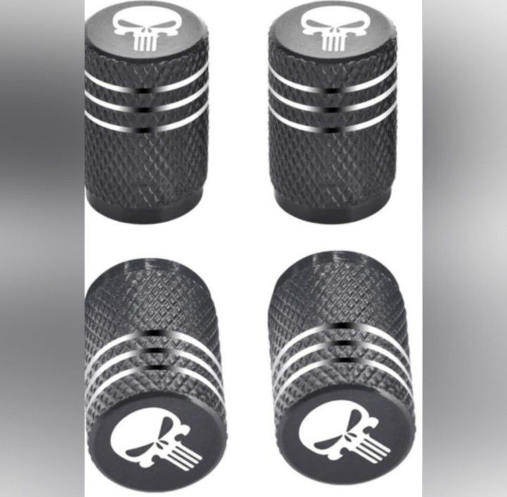 New Punisher tire air valve caps. ALL Pics Sold Separately SHIPPING AVAILABLE