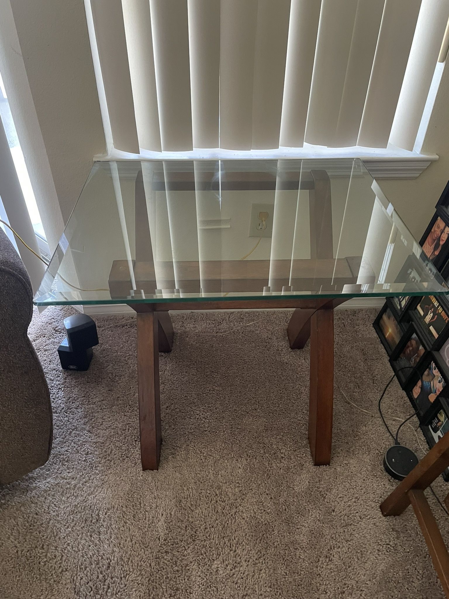 Glass Coffee Table And End Table