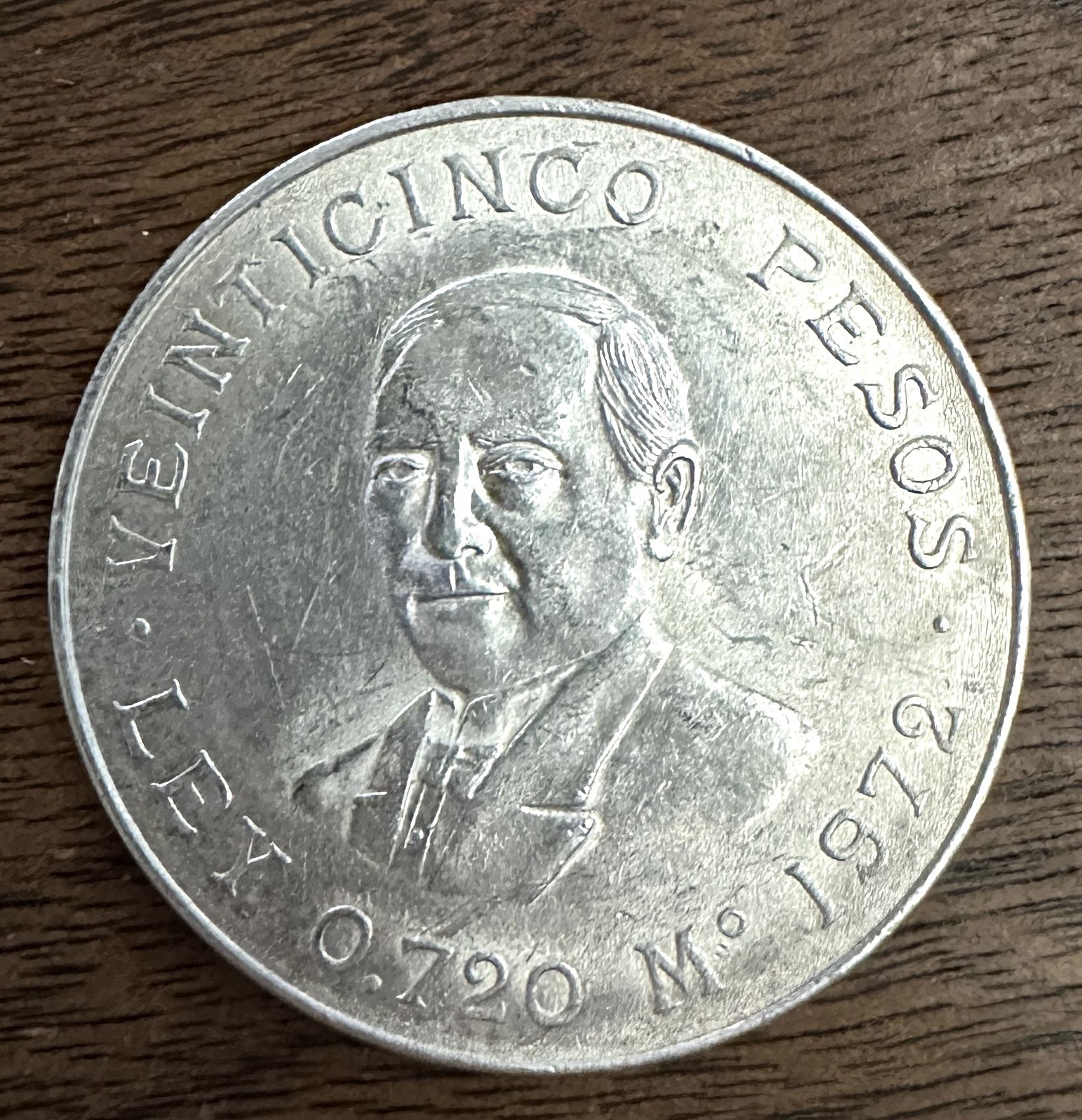 Mexican 25 Pesos Commemorative Silver Coin