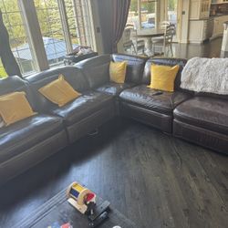 Used Leather Couch 