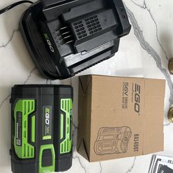 Ego 56V Lithium-Ion Battery + Charger - New