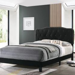 Brand New Black Or Blue Velvet Full Size Bedframe
