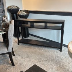 Black Rustic Sofa Table 