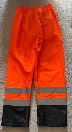 High visibility pants orange