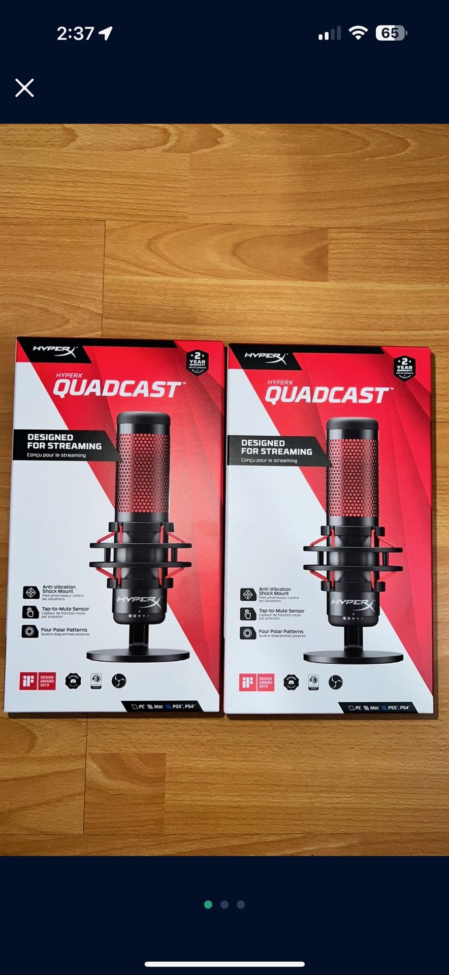 HyperX Quadcast Streamer Mic