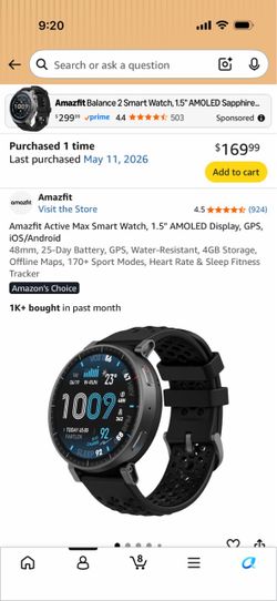 Amazfit smart watch