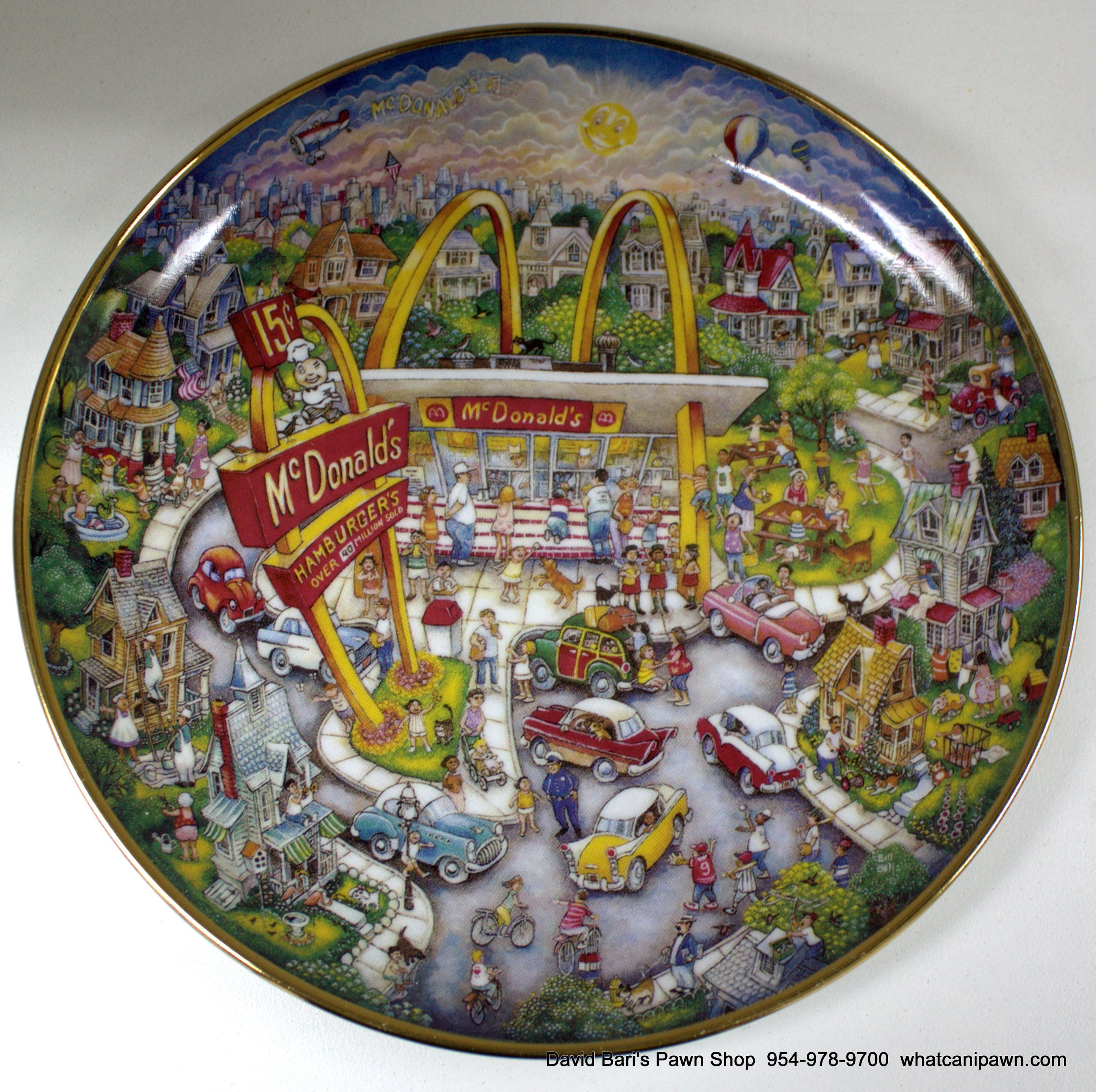 McDonald's Golden Moments by Bill Bell Plate Limited Edition 8" Plate