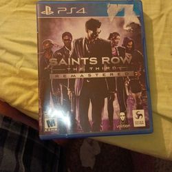 Saints Row The Third Video Game 4 PlayStation 4 In Perfect Condition 