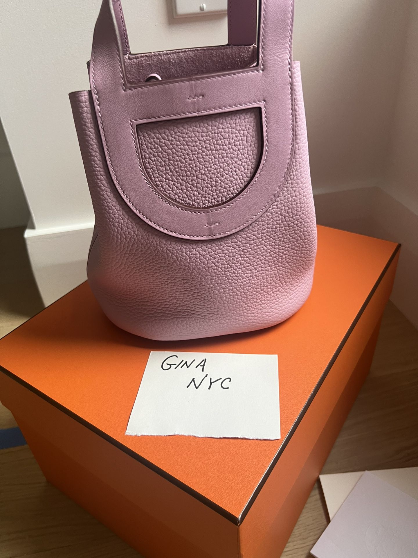 Hermes Hermes in the loop mauve sylvestre, pink clemence with swift 18 NEW