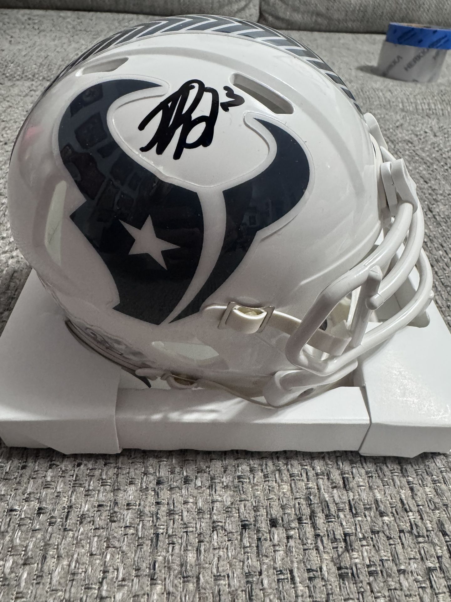 Jaylen Reed Signed Autograph Houston Texans Speed Mini - Metabilia Coa
