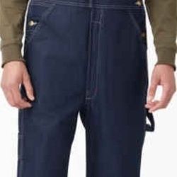 Nwt Dickies Men's Indigo Bib Overalls 46x30
