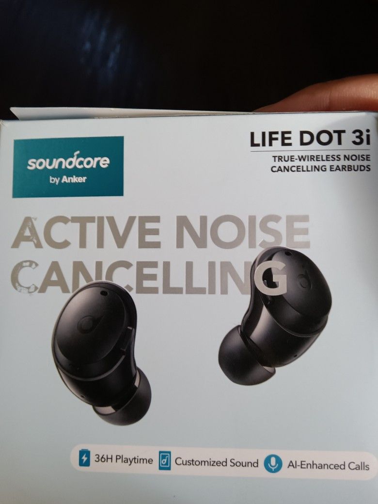 soundcore by Anker- Life Dot 3i Earbuds True Wireless ANC Headphones, 9/36-Hour Playtime, IPX5, Black