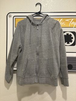 Gray Zip-Up Hoodie