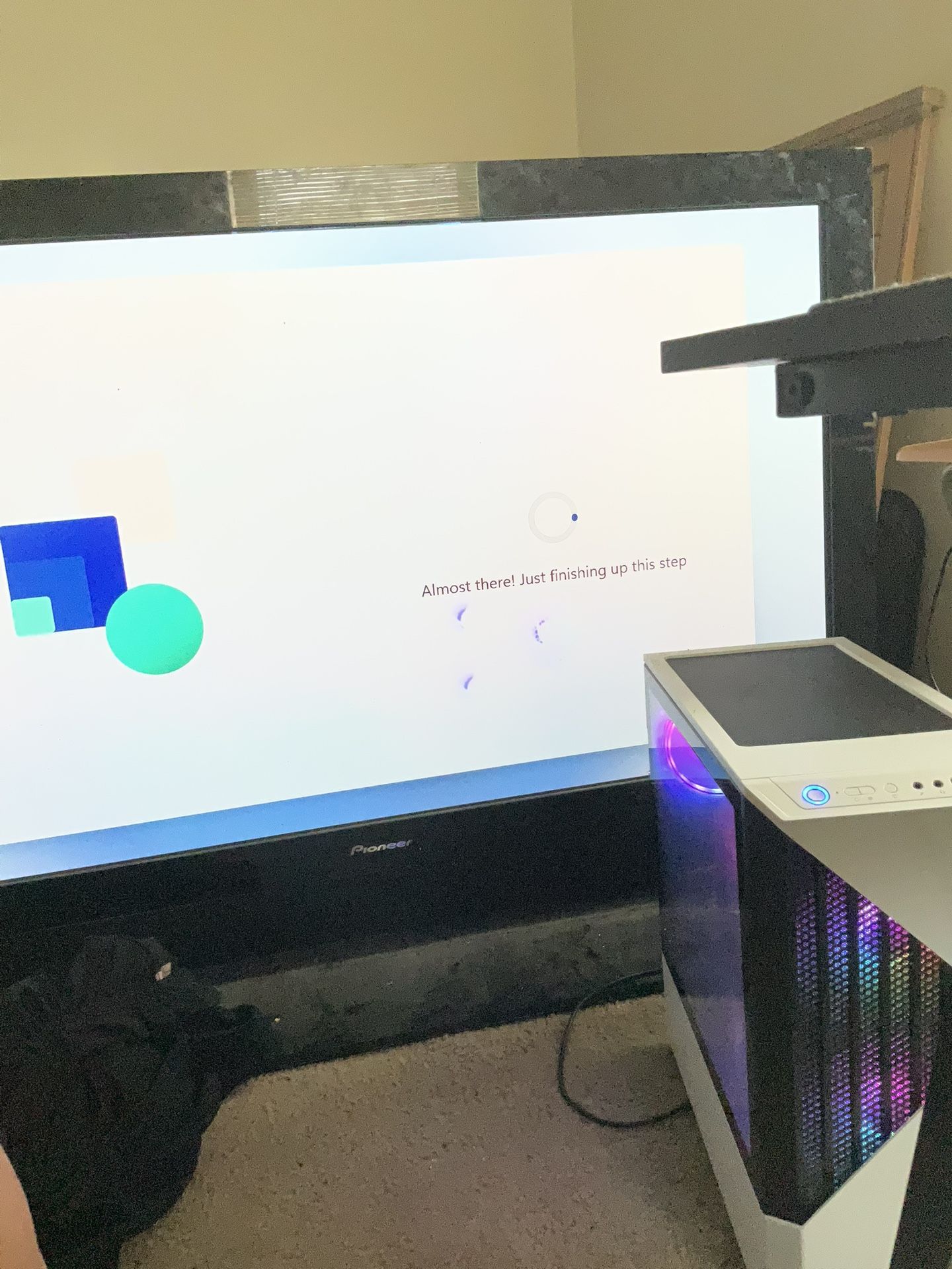 Black And White And Led Lights Gaming Pc 