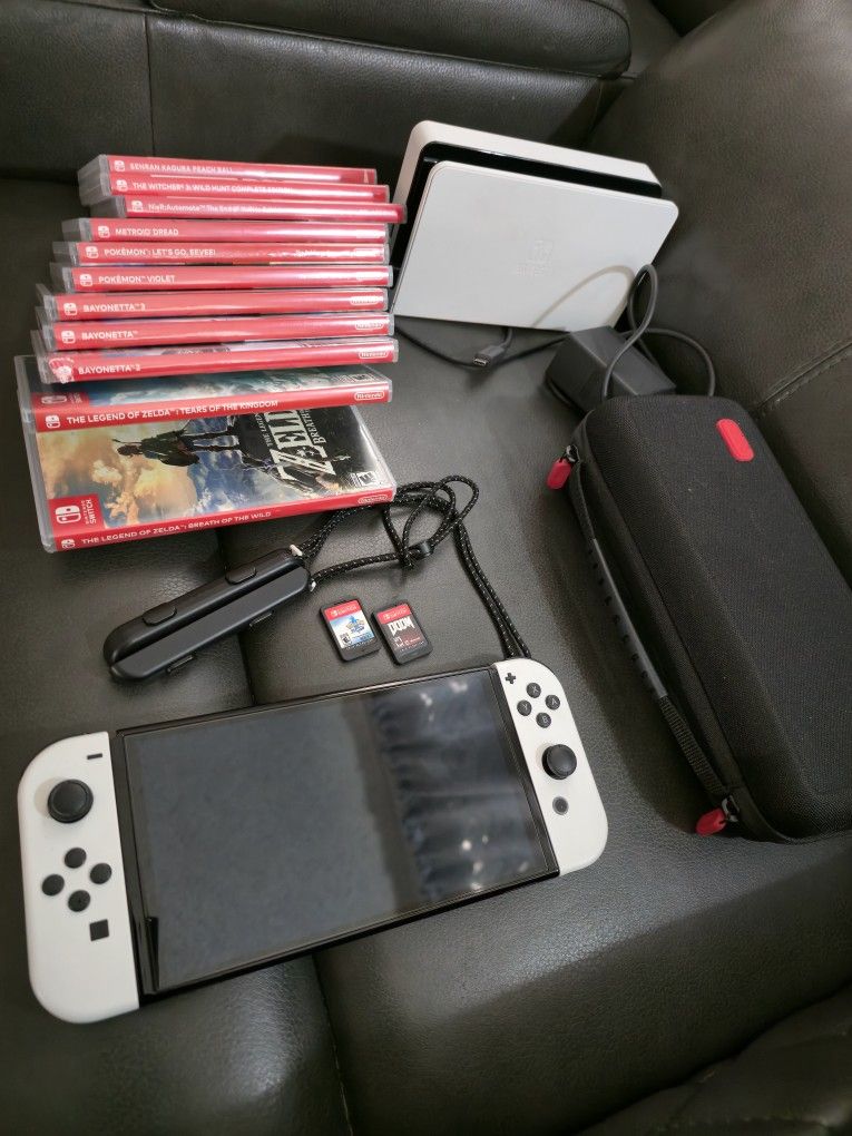 Nintendo Switch Oled With Games