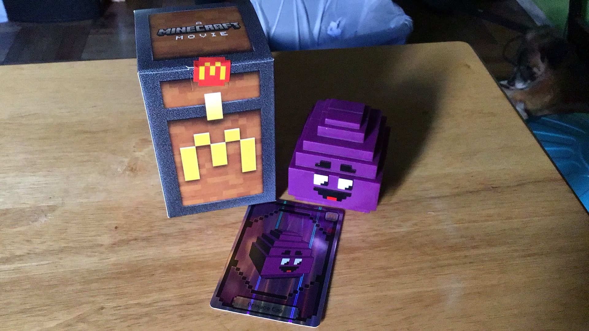 A Minecraft Movie Toy With Code From McDonald’s