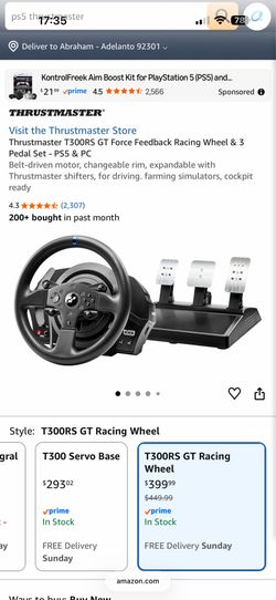 Thrustmaster T300RS GT Racing Wheel and Pedals Mint Condition Box Adult Owned PS5 PC Grand Turismo