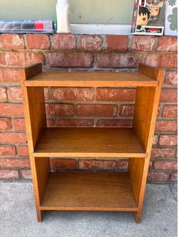Walnut wood bookcase