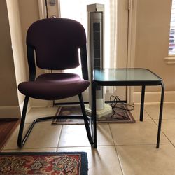 Office Chair And Side Table 