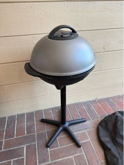 George Foreman Indoor/Outdoor Electric Grill With Stand