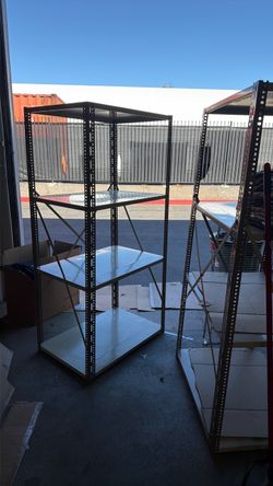 4 Tier Metal Shelve Assembled 6ft Tall 2ft Wide