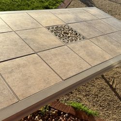 Beautiful Large Tile Table