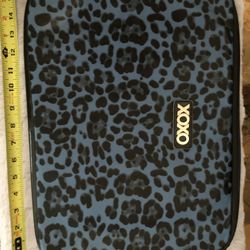 15 Inch Blue/black Animal Print Computer Sleeve Bag