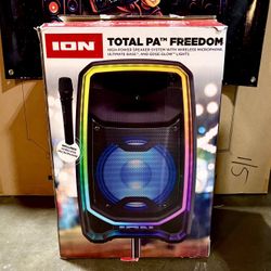 ION 650W Total PA Freedom – High-Power PA Speaker + Wireless Mic | Indoor/Outdoor Events