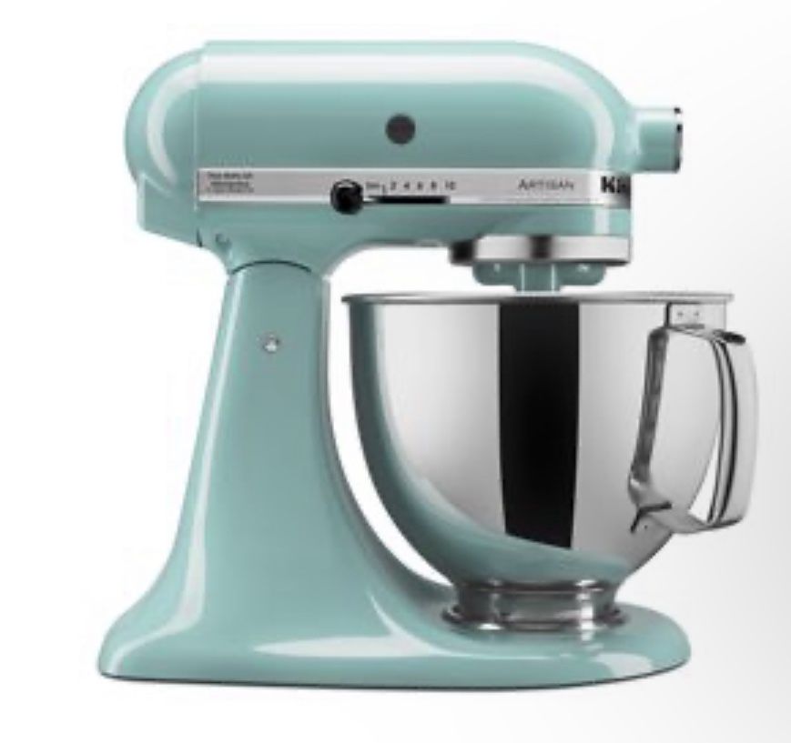 Kitchen Aid Stand Mixer Light Teal With Accessories 