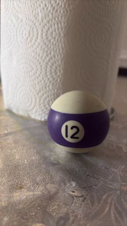 #12 Purple Billiard Pool Ball – Great Condition