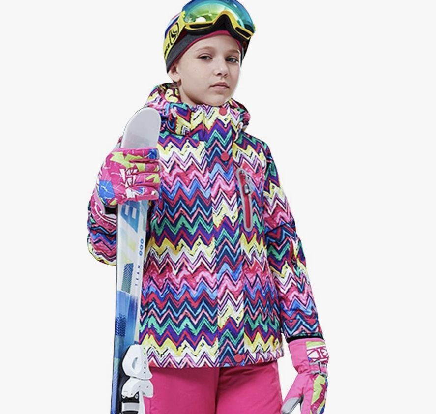 Hiheart Girls Ski Jacket Parent Child Matching Snowboard Coat