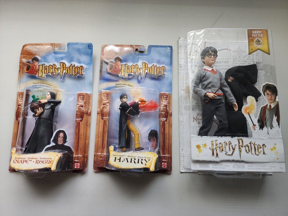 3 Harry Potter figurines