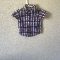 Button Up Shirt Carter Just One You  (0-3 Months) 