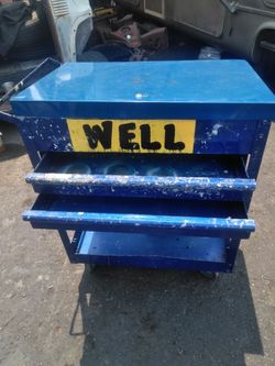 Matco two drawer with lift top mechanics rolling cart