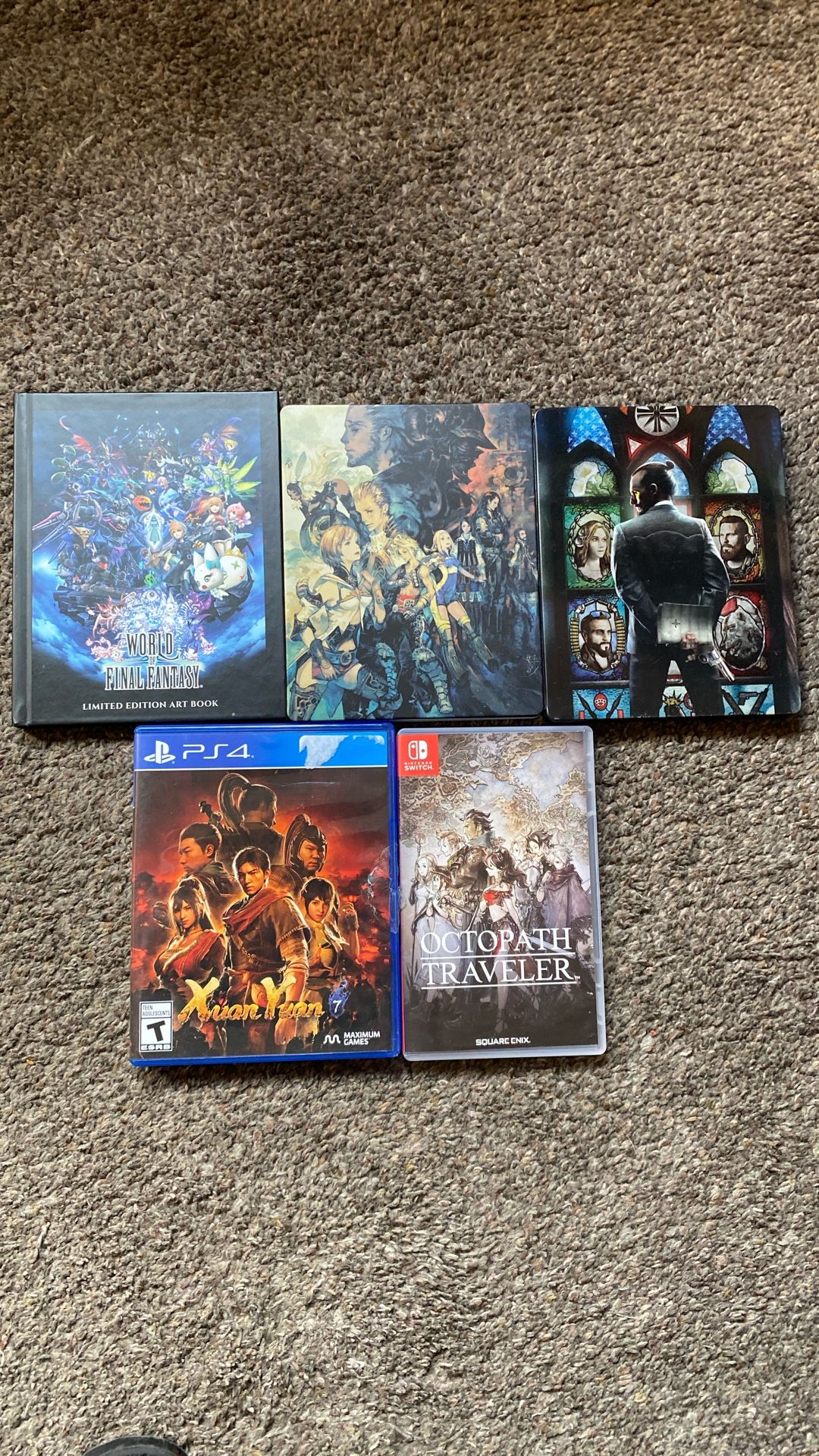Final Fantasy Steelbook Art Book Cases Games PS5 PS4 PS3 Switch