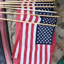 American Flags 16x12 lot of 7
