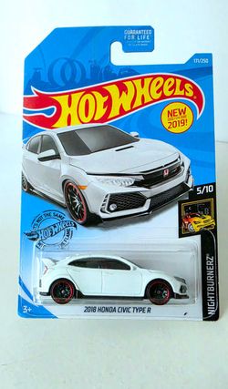 Hot Wheels 2018 Honda Civic Type R White